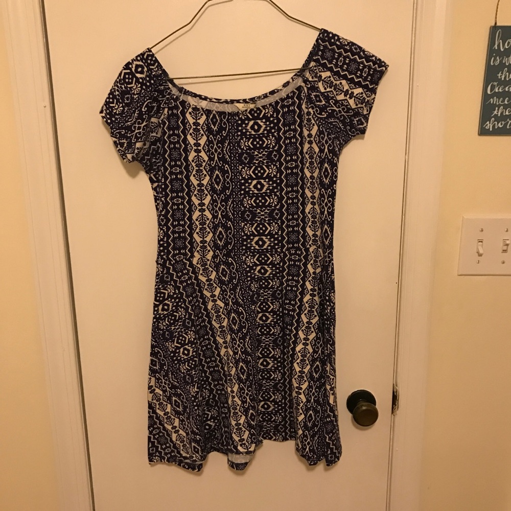 fit and flare printed dress